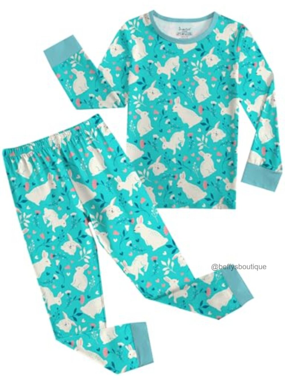 Kids Bamboo Viscose Pajama Set Boys Girls Toddler Snug Fit 2-Piece PJs